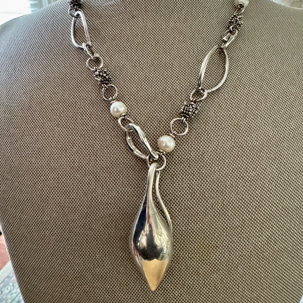 Michael Dawkins Teardrop Silver Pendant